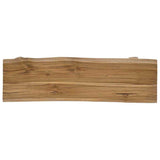 Bench Mixed Recycled Wood and Solid Teak 100x28x43 cm - 45-Degree Angle