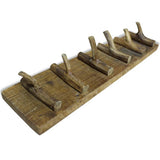 Coat Rack Mixed Recycled Wood 60x15 cm