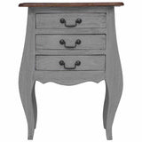 Bedside Cabinet Solid Mahogany Wood 48x35x64 cm