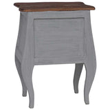 Bedside Cabinet Solid Mahogany Wood 48x35x64 cm - Close-Up Angle