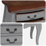 Bedside Cabinet Solid Mahogany Wood 48x35x64 cm - Low Angle