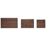 Nesting Table Set 3 Pieces Solid Mahogany Wood