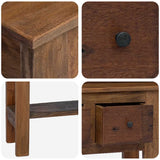 Console Table Mixed Recycled Wood 80x35x80 cm - Extra Image