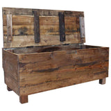 Bench Solid Mahogany Wood 86x40x60 cm - Top-Down View