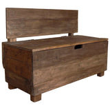 Bench Solid Mahogany Wood 86x40x60 cm - 45-Degree Angle