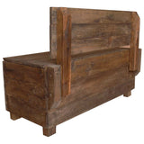 Bench Solid Mahogany Wood 86x40x60 cm - Close-Up Angle