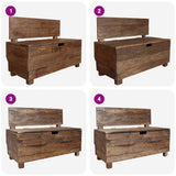 Bench Solid Mahogany Wood 86x40x60 cm