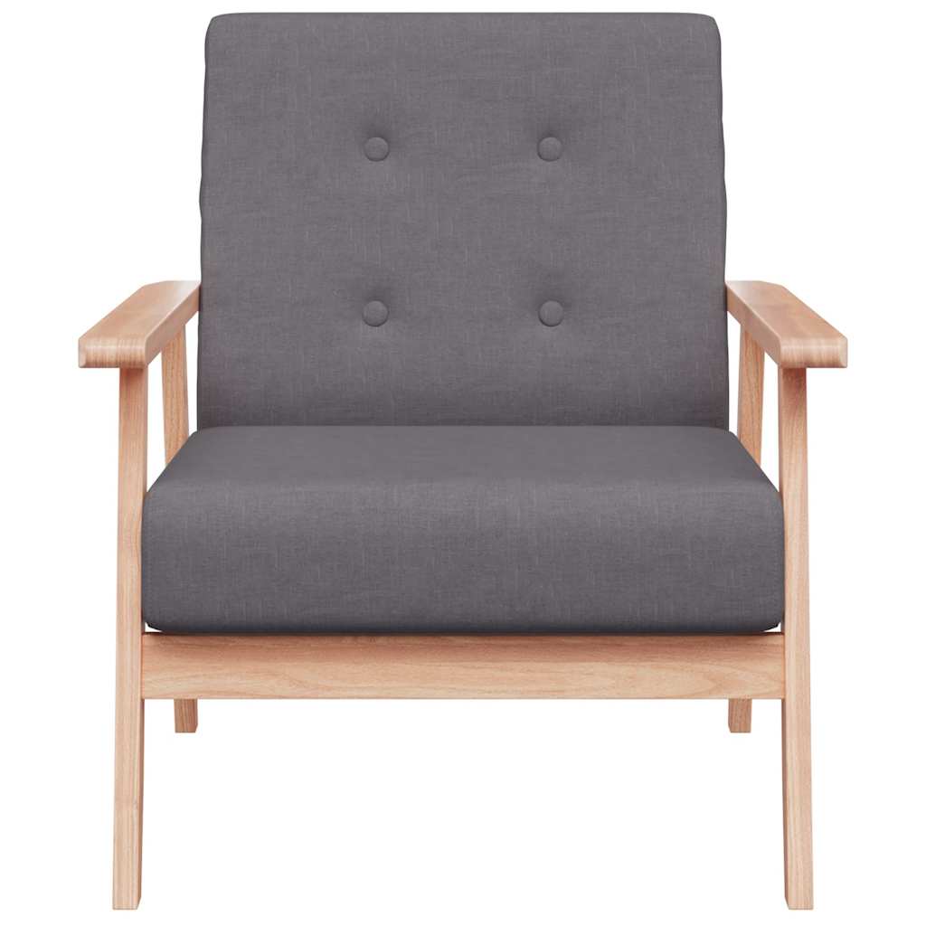 Armchair Dark Grey Fabric