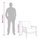 Armchair Blue Fabric