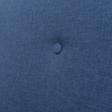 2-Seater Sofa Fabric Blue - Rear View