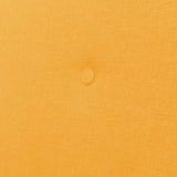 2-Seater Sofa Fabric Yellow - Rear View