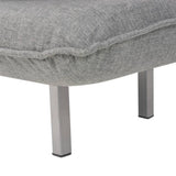 Swivel Chair and Sofa Bed Light Grey Fabric - Extra Image
