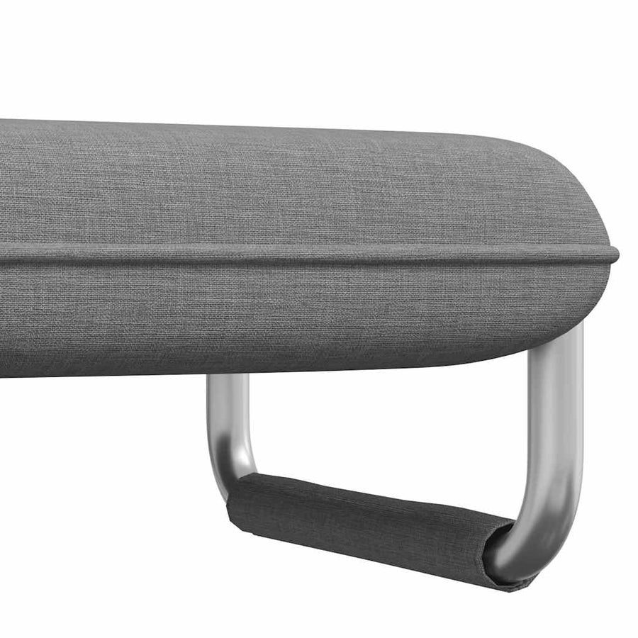 Swivel Chair and Sofa Bed Light Grey Fabric