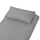 Swivel Chair and Sofa Bed Light Grey Fabric - Extra Image