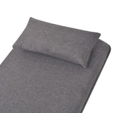 Swivel Chair and Sofa Bed Dark Grey Fabric - Extra Image