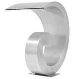 Pool Fountain Stainless Steel 50x30x53 cm Silver - Front View