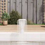 Pool Fountain Stainless Steel 64x30x52 cm Silver