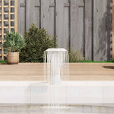 Pool Fountain Stainless Steel 64x30x52 cm Silver - Side View