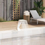 Pool Fountain Stainless Steel 64x30x52 cm Silver