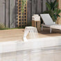 Pool Fountain Stainless Steel 64x30x52 cm Silver