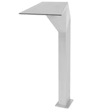 Pool Fountain Stainless Steel 50x30x90 cm Silver