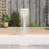 Pool Fountain Stainless Steel 50x30x90 cm Silver - Side View