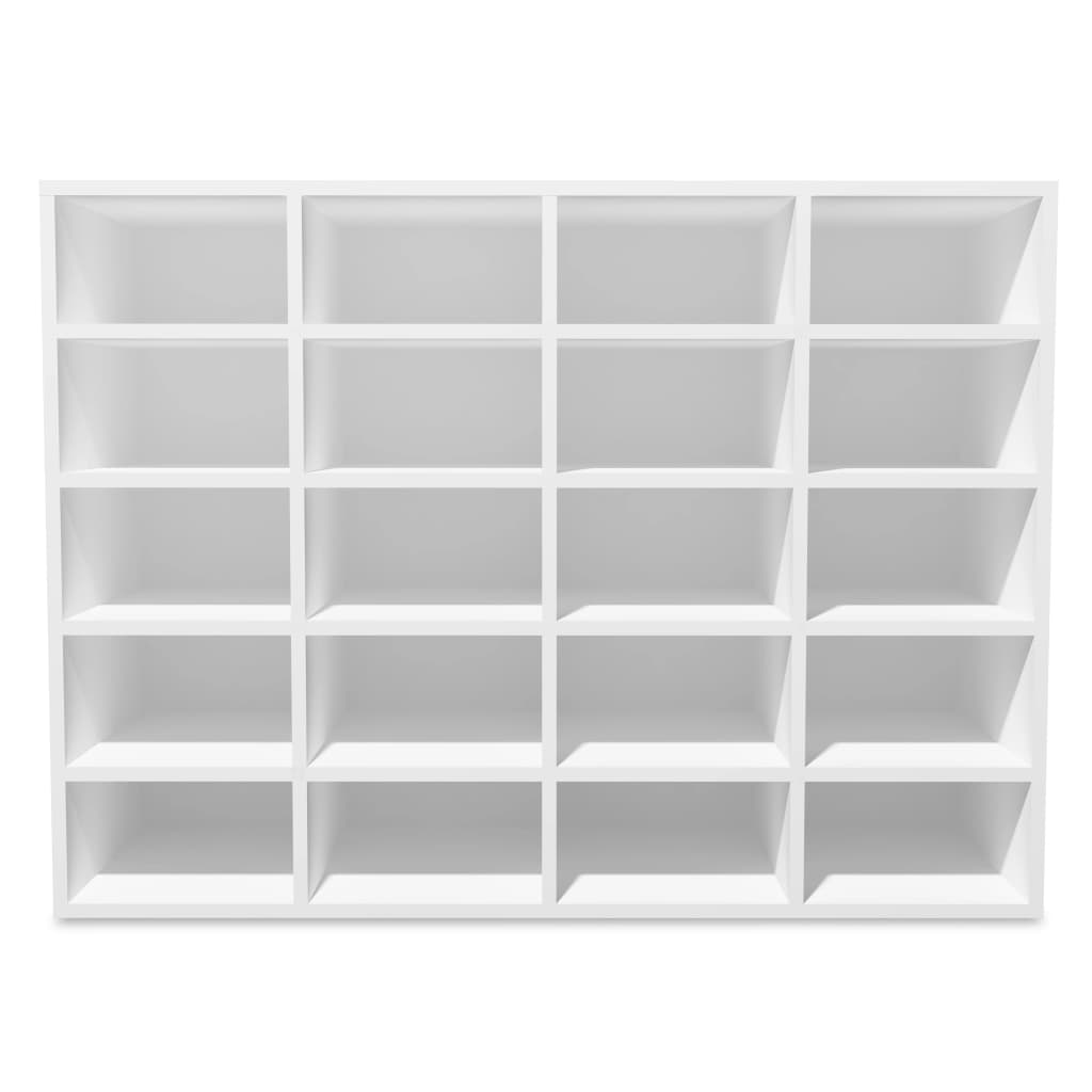 Shoe Rack Engineered Wood 92x30x67.5 cm White