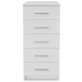 Tall Chest of Drawers Engineered Wood 41x35x106 cm White
