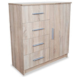 Sideboard Engineered Wood 79x35x88 cm Oak - Front View