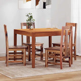 Dining Chairs 4 pcs Solid Wood - Front View