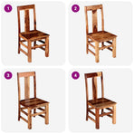 Dining Chairs 6 pcs Solid Wood