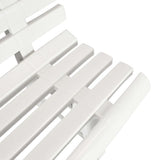 Garden Bench 145.5 cm Plastic White