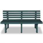 Garden Bench 145.5 cm Plastic Green