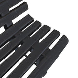 Garden Bench 145.5 cm Plastic Anthracite - Top-Down View