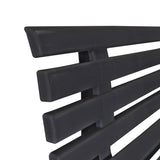 Garden Bench 145.5 cm Plastic Anthracite - 45-Degree Angle