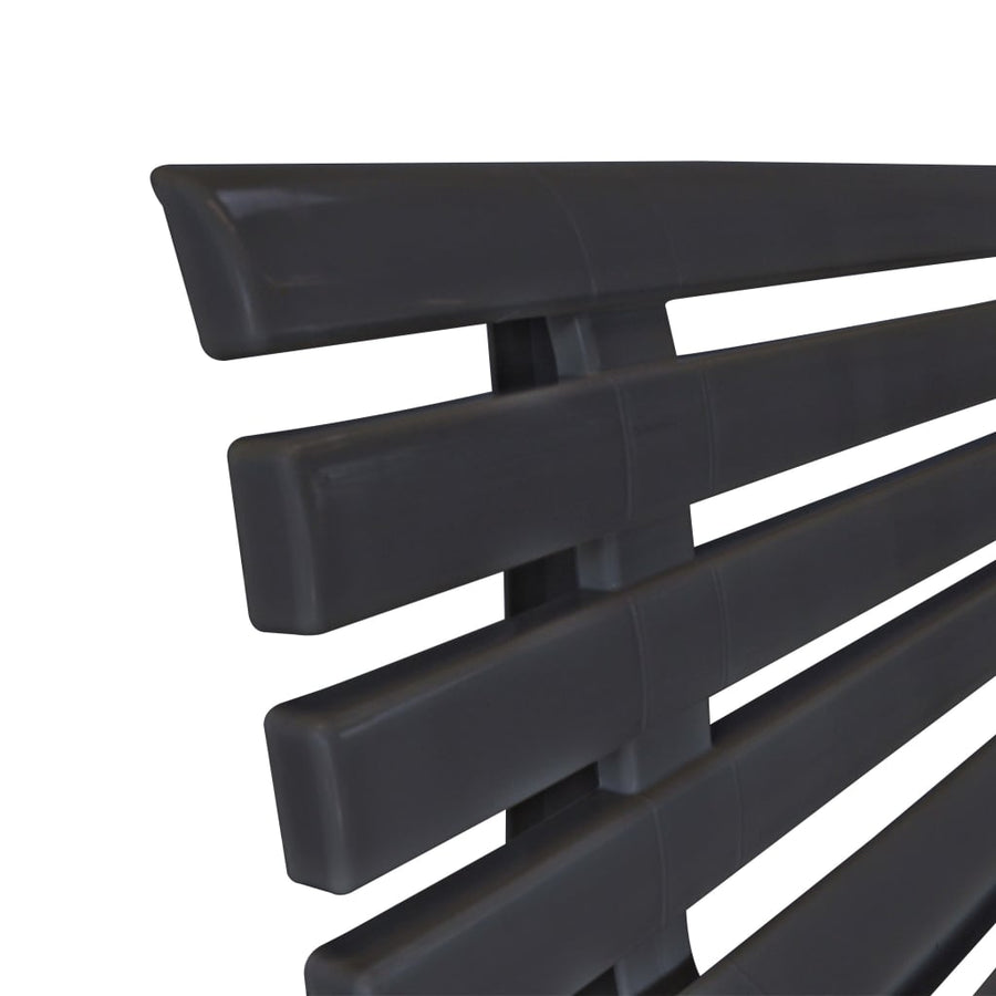 Garden Bench 145.5 cm Plastic Anthracite