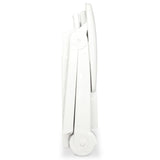 Sun Lounger with Footrest Plastic White