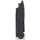 Sun Lounger with Footrest Plastic Anthracite - Close-Up Angle