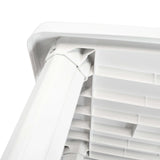 Garden Table White 101x68x72 cm Plastic - Side View