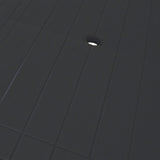 Garden Table Anthracite 126x76x72 cm Plastic - Top-Down View