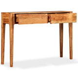 Console Table Solid Wood 118x30x80 cm - Side View