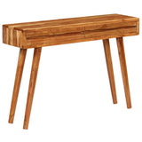 Console Table Solid Acacia Wood with Carved Drawers 118x30x80cm