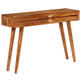 Console Table Solid Acacia Wood with Carved Drawers 118x30x80cm - Extra Image