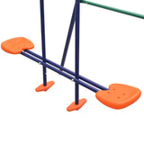 Swing Set with 4 Seats Orange - Close-Up Angle