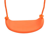 Swing Set With Slide And 3 Seats Orange