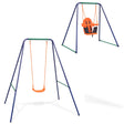 2-In-1 Single Swing And Toddler Swing Orange