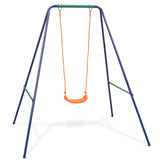 2-In-1 Single Swing And Toddler Swing Orange - Front View