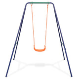 2-in-1 Single Swing and Toddler Swing Orange - Side View