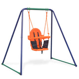 2-in-1 Single Swing and Toddler Swing Orange - 45-Degree Angle