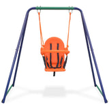 2-In-1 Single Swing And Toddler Swing Orange